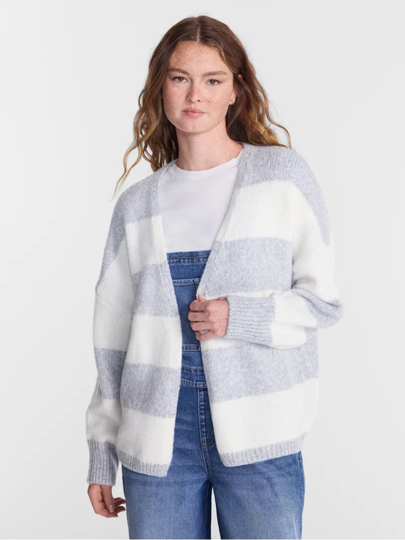 No Boundaries Women's Open Front Cardigan, Women's XXS-4X | Walmart (US)