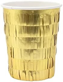 Meri Meri Gold Fringe Party Cups | Amazon (US)
