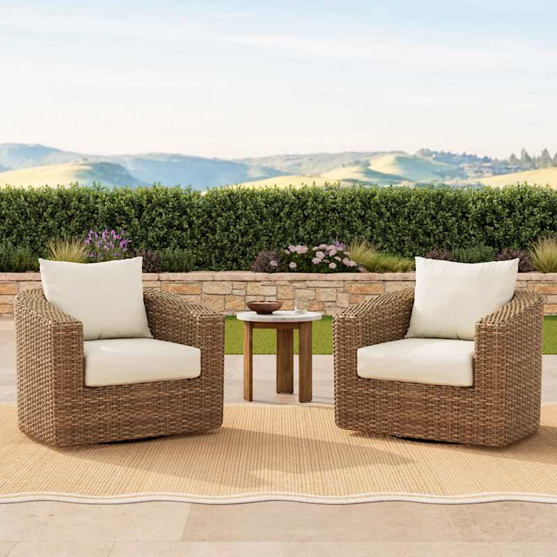 Monaco Swivel Chair Chat Set | At Home
