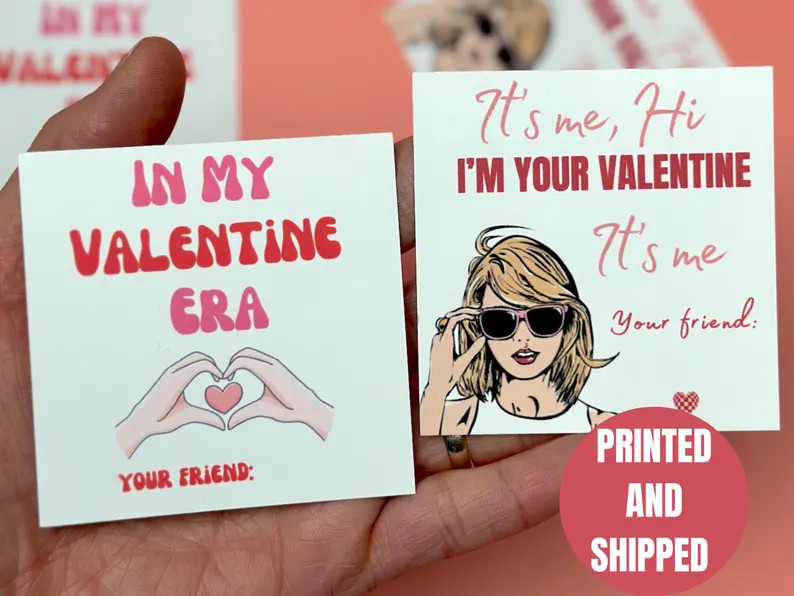 Valentine's Day Cards for Girls in My Valentine Era, Hi It's Me I'm Your Valentine Card - Etsy | Etsy (US)