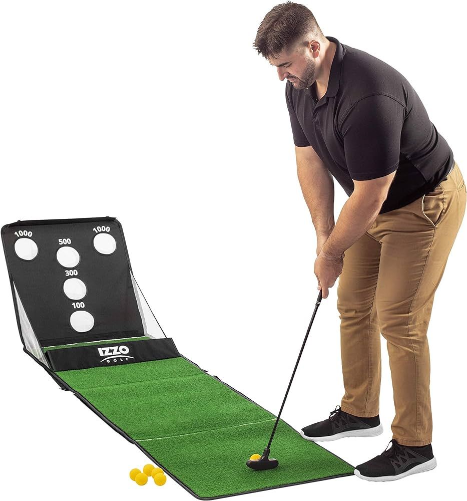 Izzo Arcade Golf Putting Game Set - Golf Game Set Includes 6 Practice Golf Balls and Universal Go... | Amazon (US)
