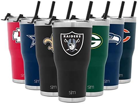 Simple Modern Licensed Cruiser Tumbler/NFL Tumbler with Flip Lid and Straw Insulated Stainless St... | Amazon (US)