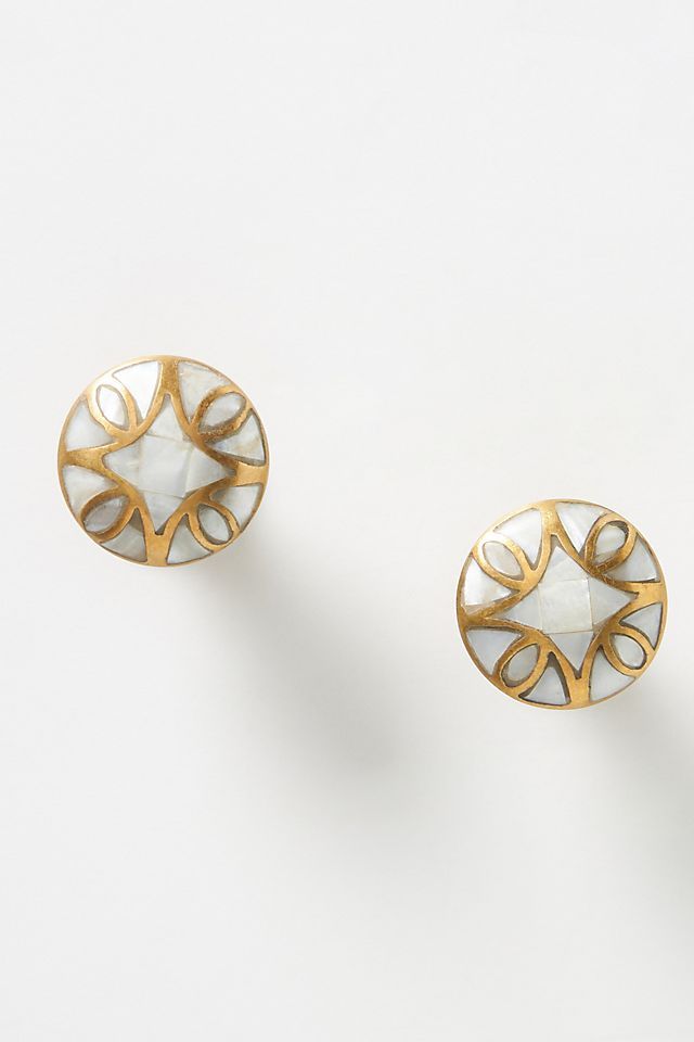 Mother-Of-Pearl Knobs, Set of 2 | Anthropologie (US)