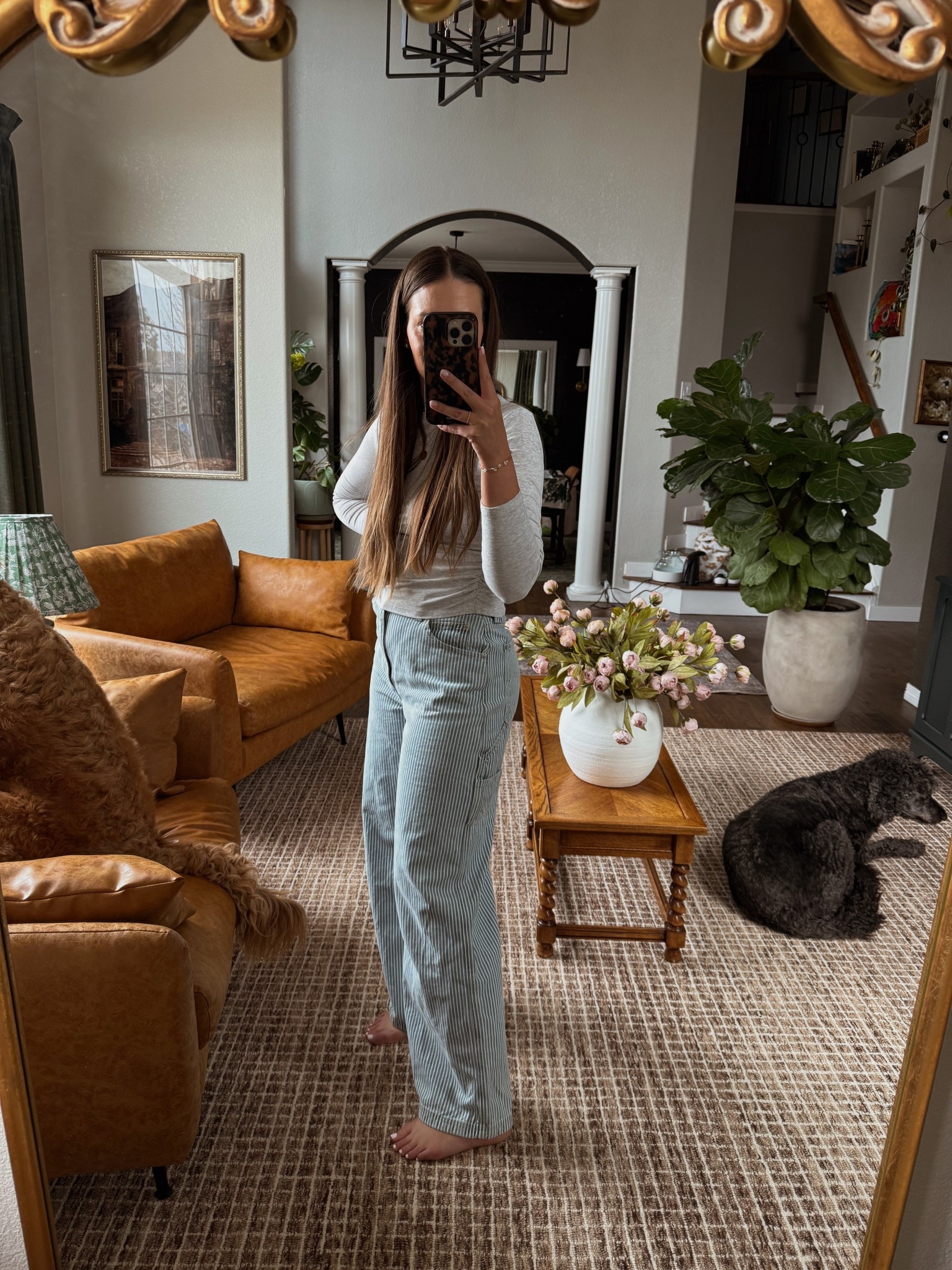 Striped carpenter jeans from target!! True to size and ohhhh so good! 

#LTKFindsUnder100 #LTKStyleTip #LTKSeasonal