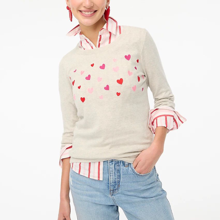 Heart Teddie sweater | J.Crew Factory