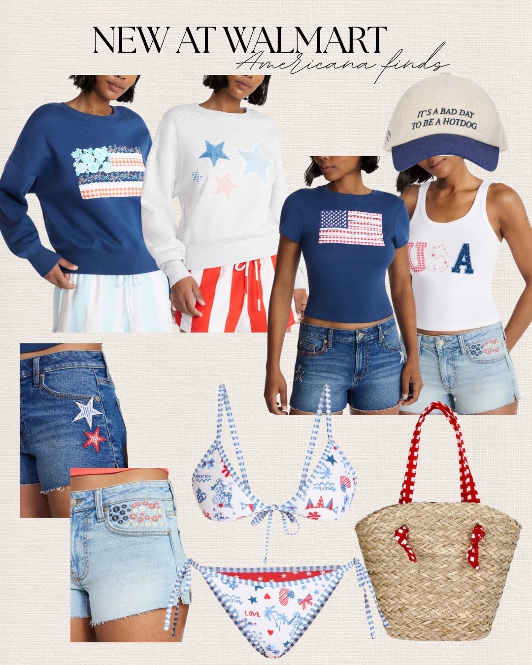 Red, white & obsessed 🇺🇸 These Walmart Americana finds are giving all the summer vibes—don’t wait on these! 

#LTKMidsize #LTKootd #LTKSeasonal