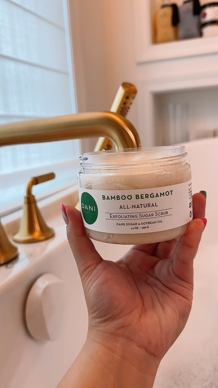 This Bamboo Bergamot Body Scrub, body butter and mineral bath soak will lift away dull skin, leaving your skin glowing all over!  @dani_naturals #ad

The Scent: The Bamboo Bergamot is a fresh blend of cucumber and bergamot (with a hint of melon) combined with a clean, leafy top note. 

#LTKGiftGuide #LTKbeauty #LTKfindsunder50