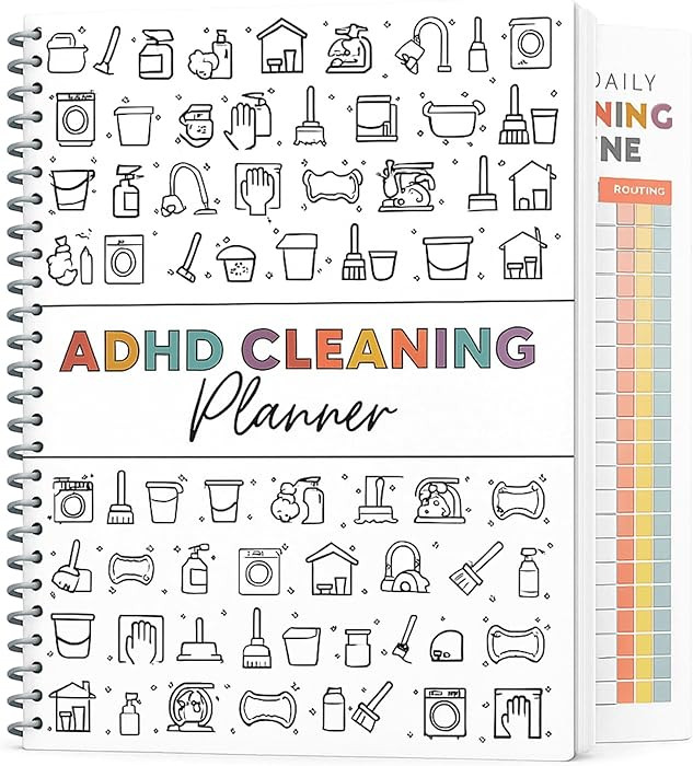 ADHD Cleaning Planner for Adults – Undated Daily, Weekly & Monthly Cleaning Schedule & Checklis... | Amazon (US)