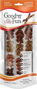 Good 'n' Fun Triple Flavor Colossal Kabobs, 3 Count, Treat Extra-Large Dogs to Long-Lasting Rawhi... | Amazon (US)
