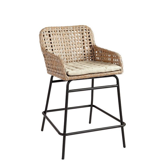 Bailey Woven Bar & Counter Stool | Ballard Designs, Inc.