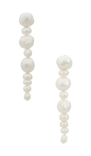 Pema Pearl Earring in Pearl | Revolve Clothing (Global)