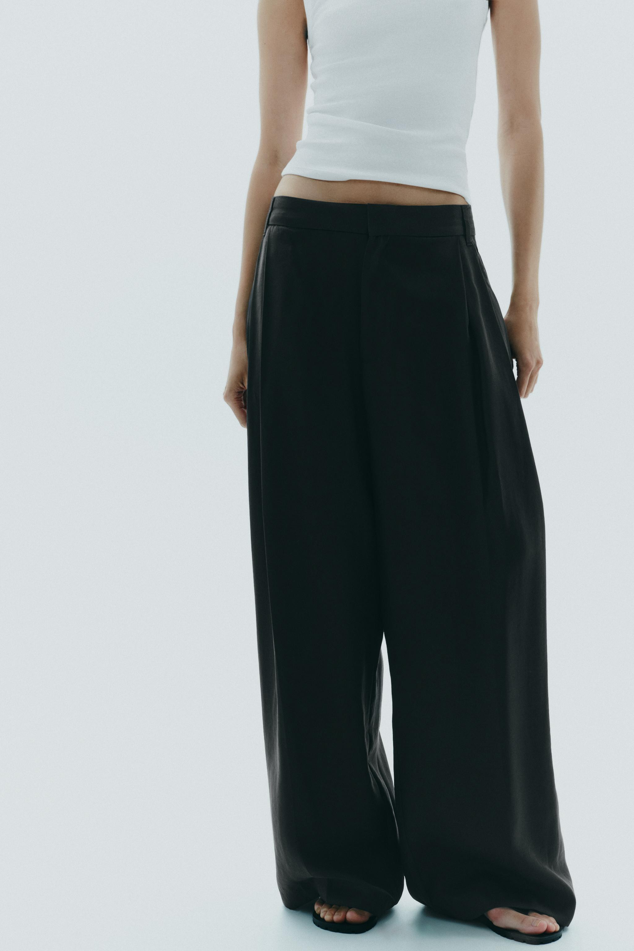DOUBLE PLEAT TROUSERS WITH FLAPS | Zara UK