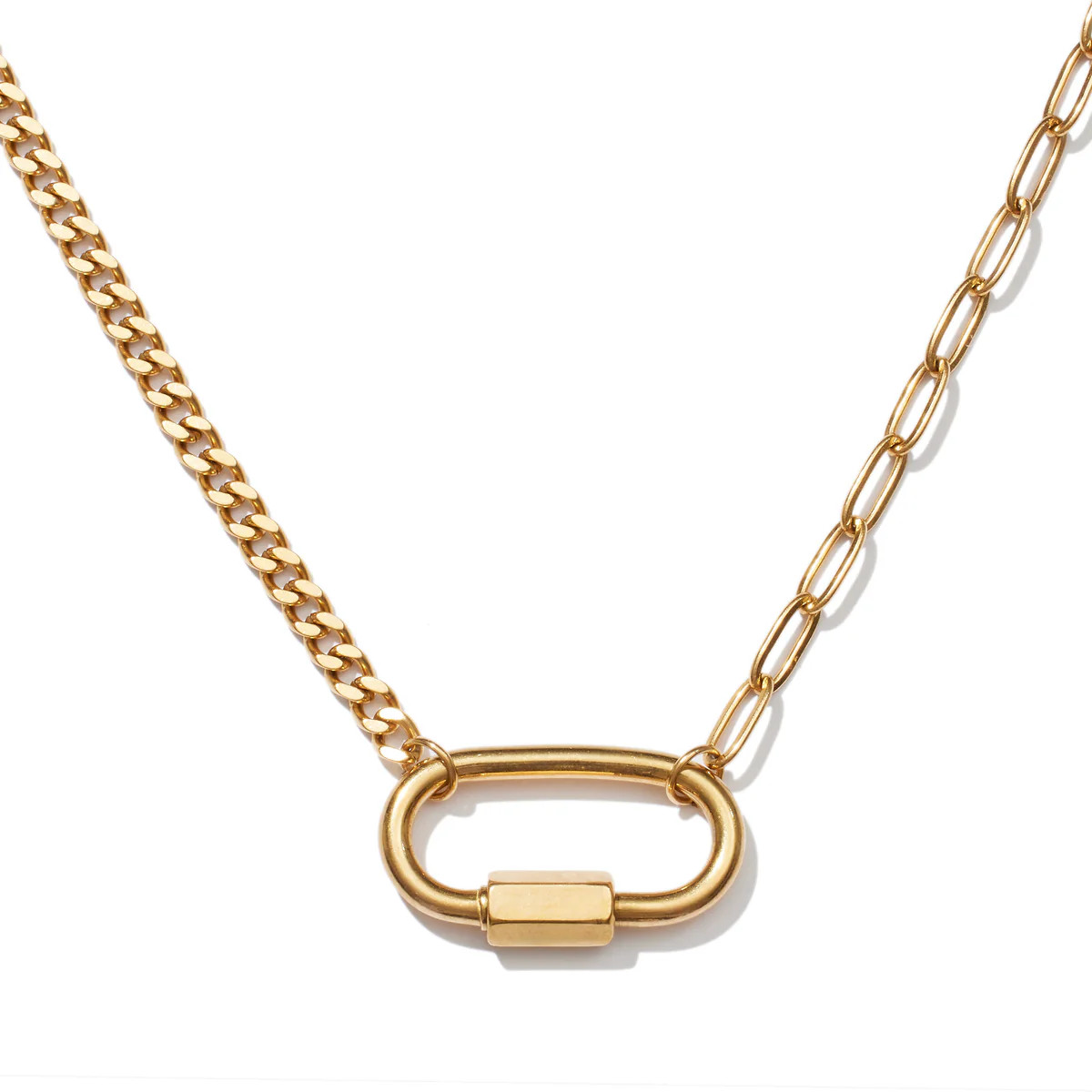 Paperclip Chain | Garnished in Gold