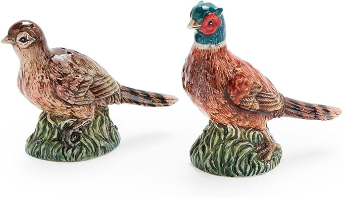 Spode 3.5" Pheasant-Shaped Salt and Pepper Shakers - Dolomite Ceramic Farmhouse Décor for Formal... | Amazon (US)