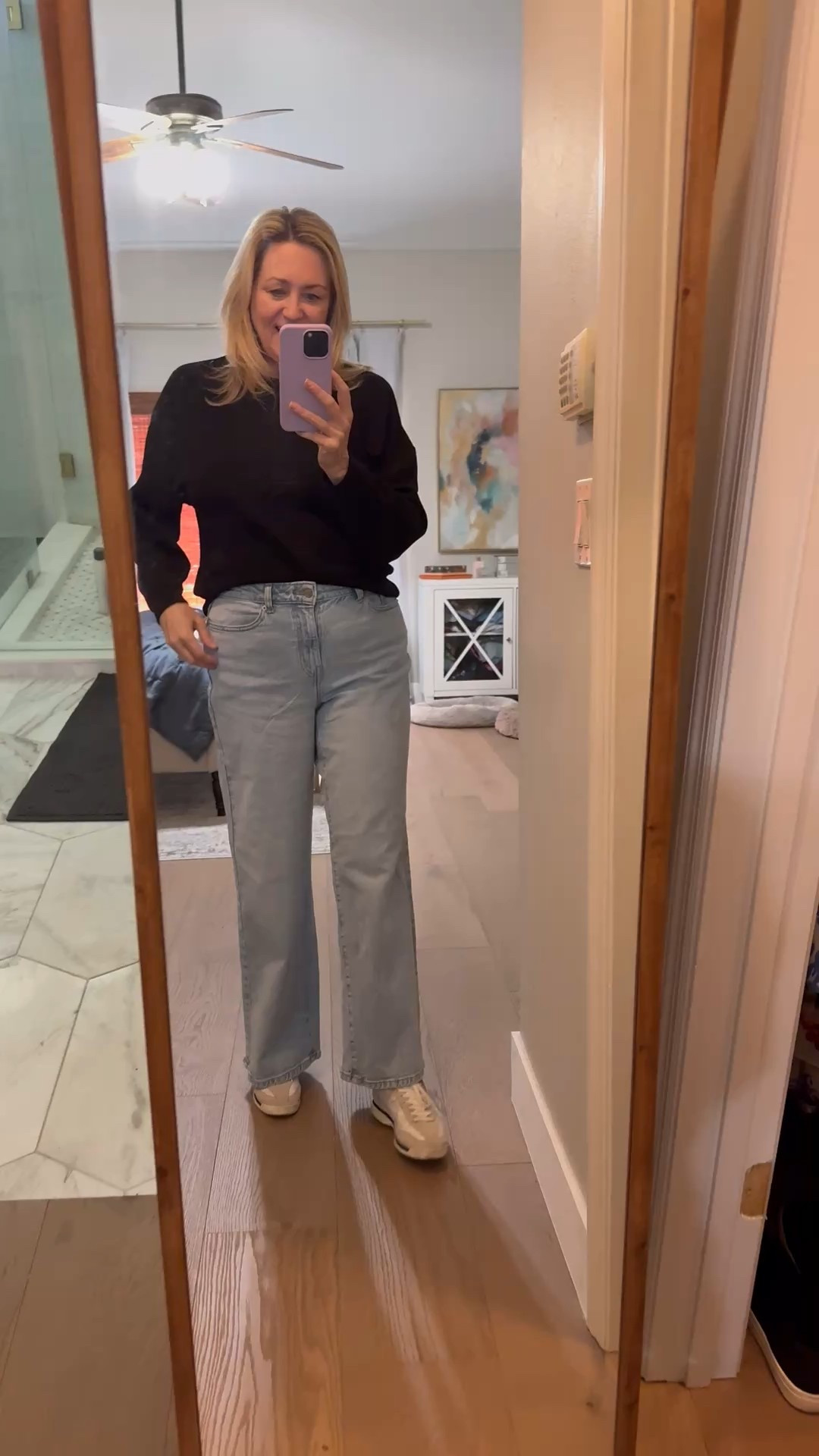 Very affordable wide-leg jeans that come in three shades of denim
Casual outfit 

#LTKootd #LTKdayinmylife #LTKValentine