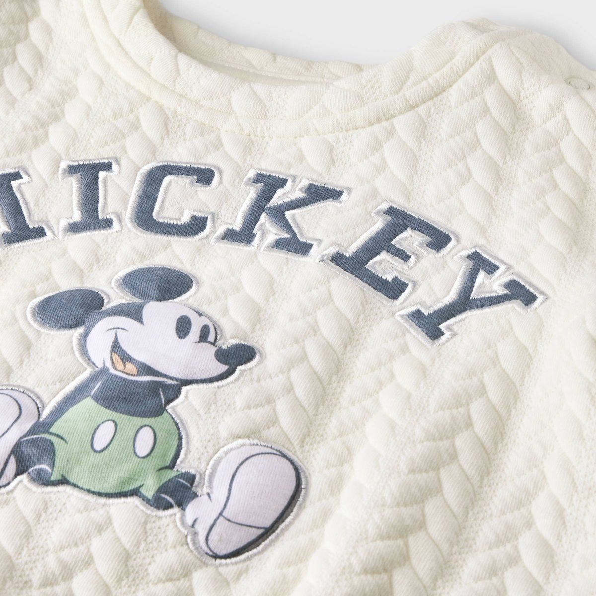 Baby Boys' Disney Mickey Mouse Fleece Top and Bottom Set - White | Target