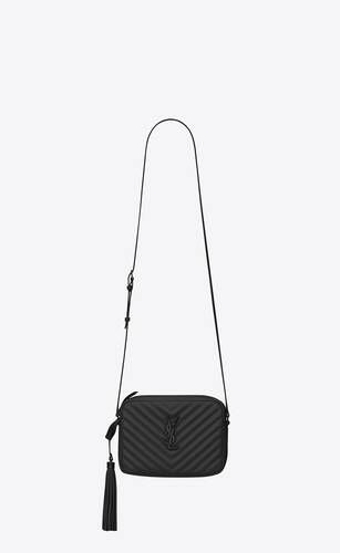 Saint Laurent monogram shoulder bag featuring an adjustable leather strap, removable leather tass... | Saint Laurent Inc. (Global)