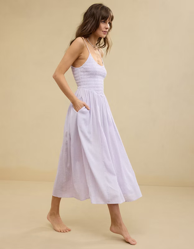 Aerie At The Barre Midi Dress | American Eagle Outfitters (US & CA)