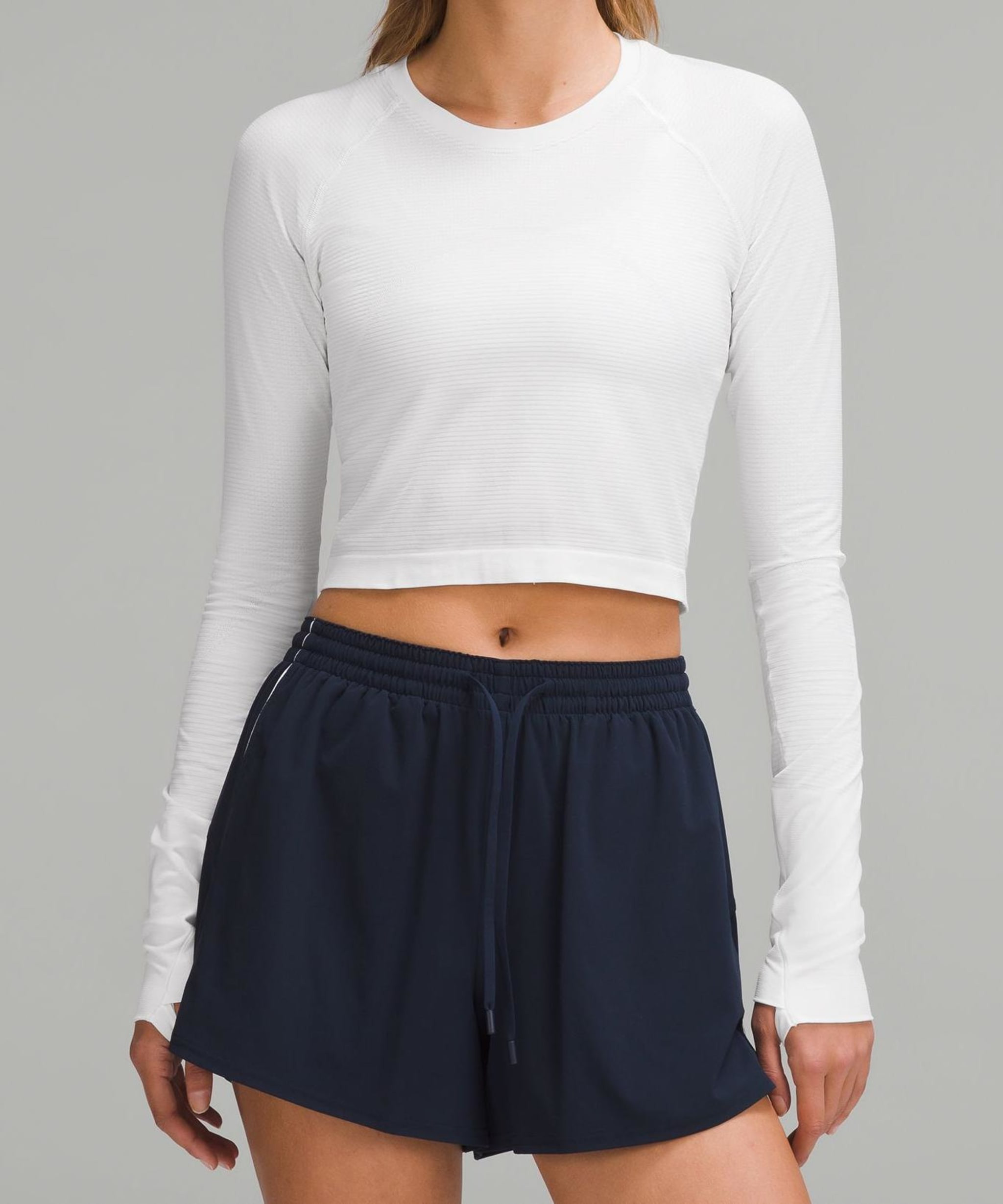 Swiftly Tech Cropped Long-Sleeve Shirt 2.0 | Lululemon (US)