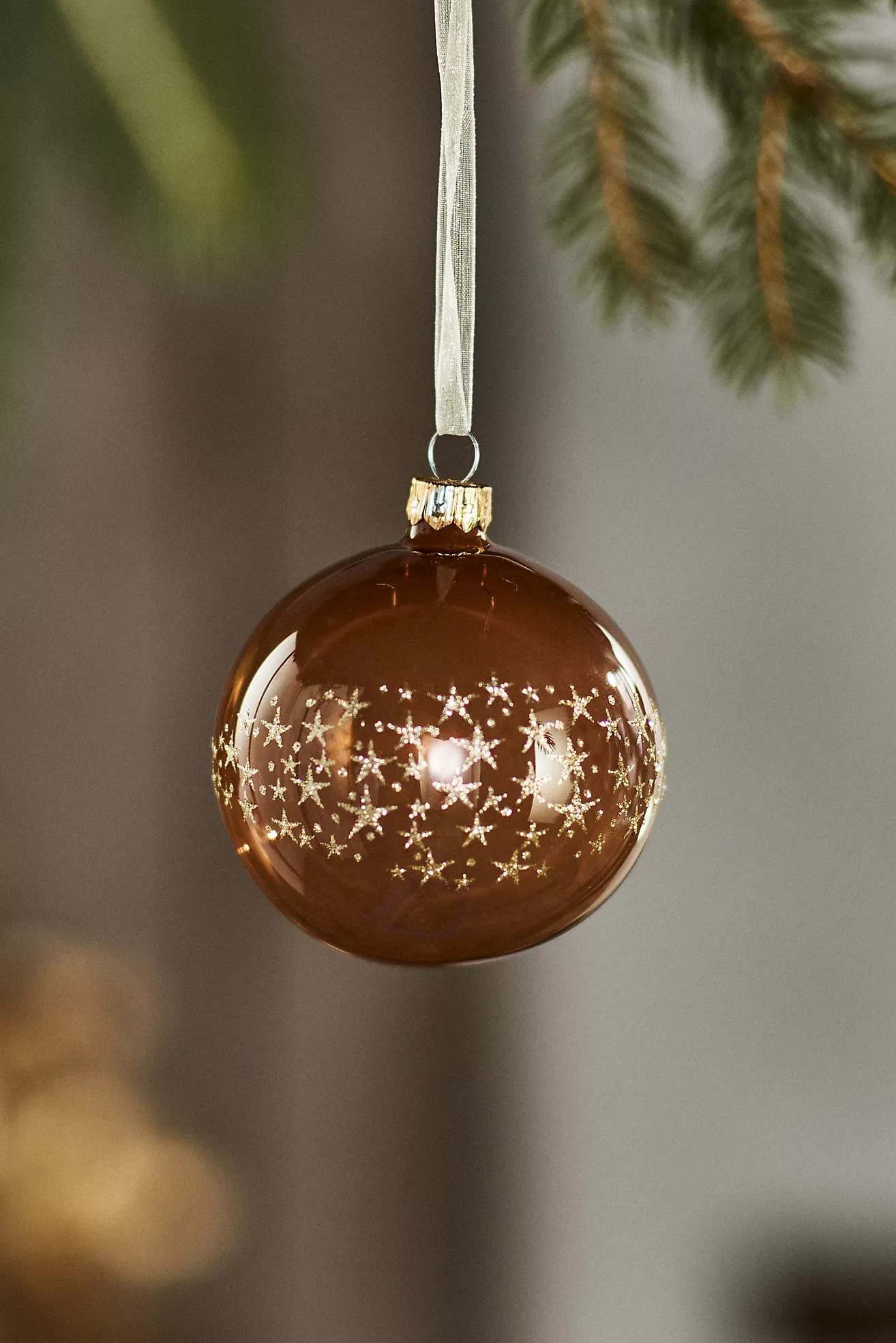 Starry Sky Glass Globe Ornament | Anthropologie (US)