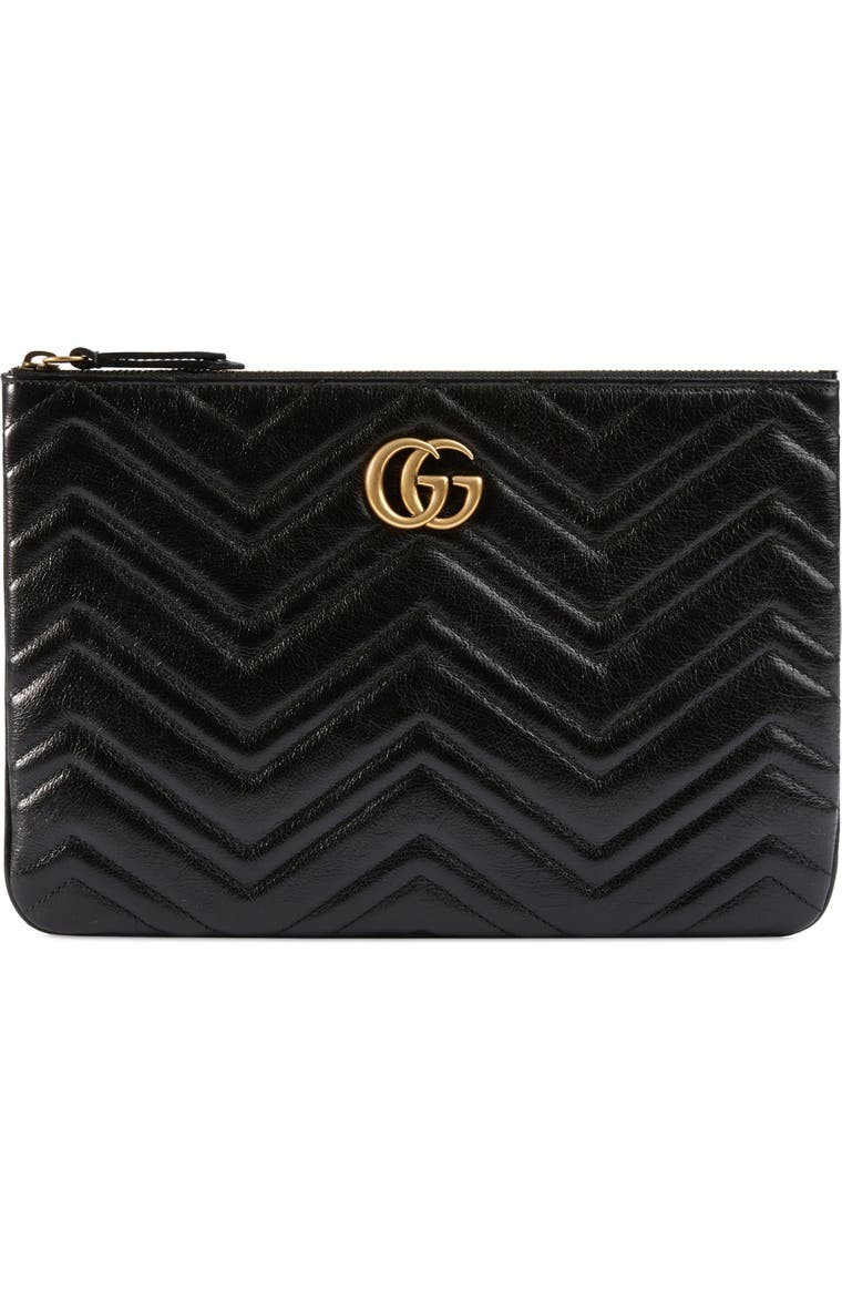 Matelassé Leather Pouch | Nordstrom