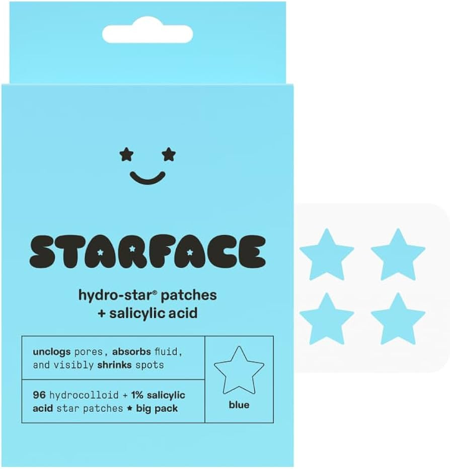 Starface Hydro-Star + Salicylic Acid BIG PACK, Hydrocolloid Patches With 1% Salicylic Acid, Helps... | Amazon (US)