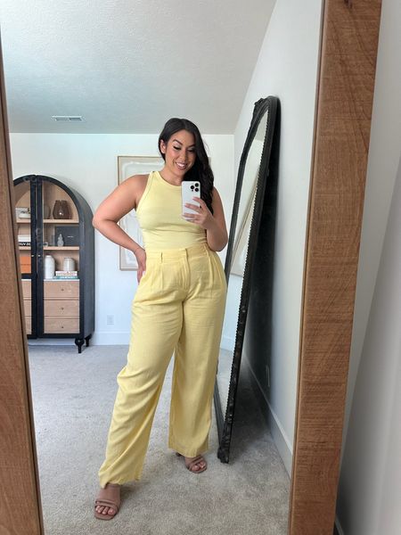 Midsize spring and summer workwear outfit from Walmart! Love this monochromatic yellow moment 

#LTKMidsize #LTKStyleTip #LTKWorkwear