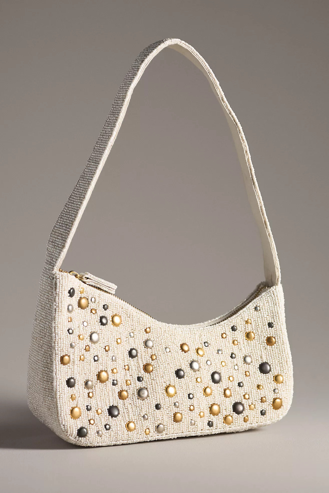 Asymmetric Beaded Shoulder Bag | Anthropologie (US)
