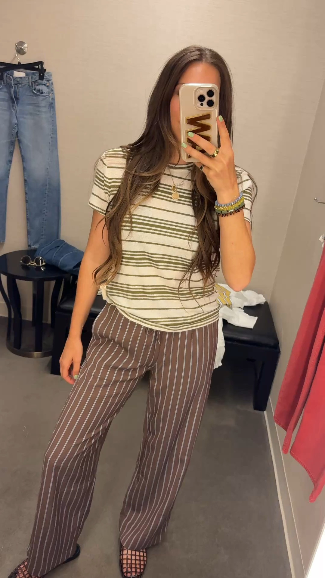 The perfect under $100 travel pant. Stripe pants. Nordstrom finds.

#LTKmomlife