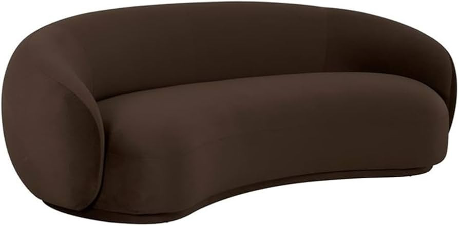 Kendall 90" Chocolate Brown Performance Velvet Sofa - TOV Furniture | Amazon (US)