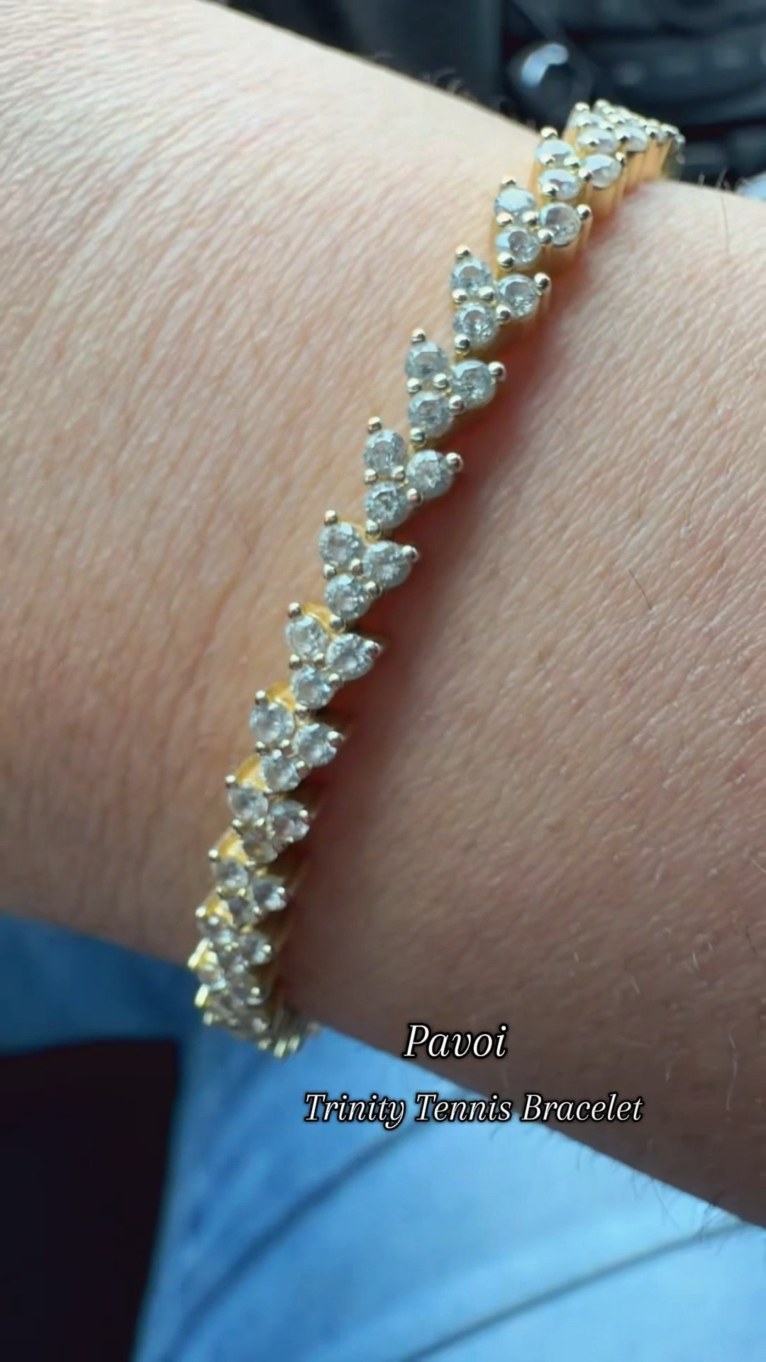 Pavoi Trinity Tennis Bracelet. This is the perfect stacking bracelet. Comes in gold and silver.

#LTKFindsUnder50 #LTKGiftGuide