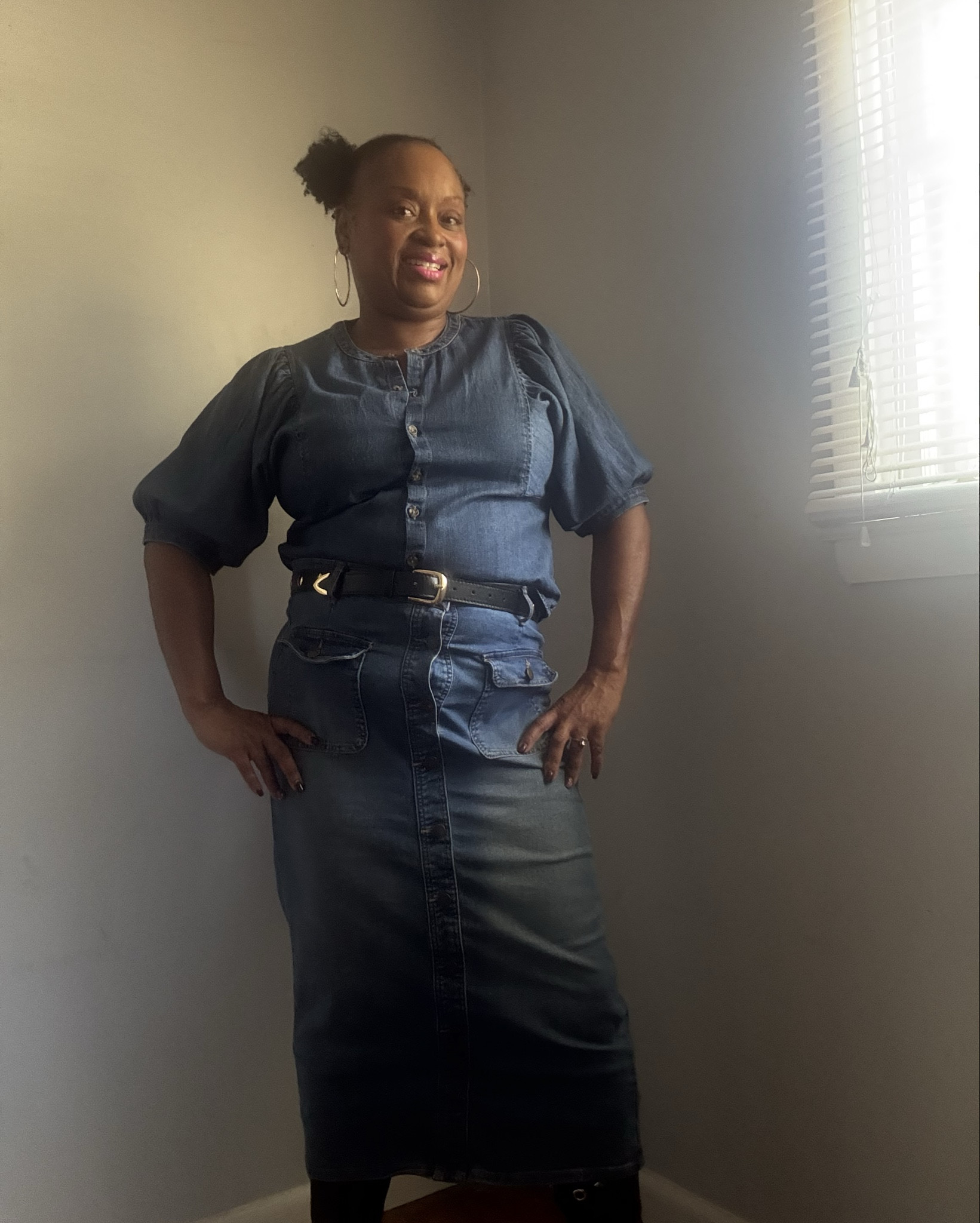How I chose to STYLE these Denim pieces. #oldnavy#macyskneehighboots#rossdenimskirt

#LTKStyleTip #LTKOver40 #LTKShoeCrush