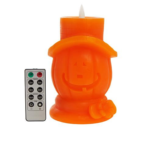 Unmatched 7" 3D Flame Jack-o-Lantern Candle  - 20434133 | HSN | HSN
