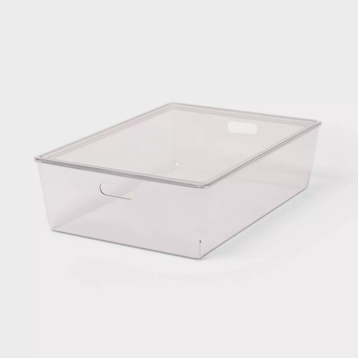 26L Stacking Clear Bin with Lid - Brightroom™: Plastic, Stackable, BPA-Free, Universal Storage,... | Target