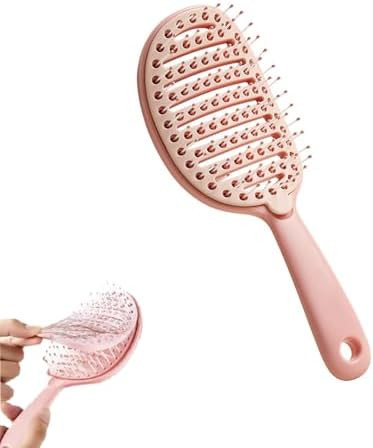 Self Cleaning Hair Brush with Lift Pad, ABS Vent Brush for Blow Drying, Dual Curve Design with Ex... | Amazon (US)