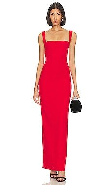SOLACE London Joni Maxi Dress in Red from Revolve.com | Revolve Clothing (Global)