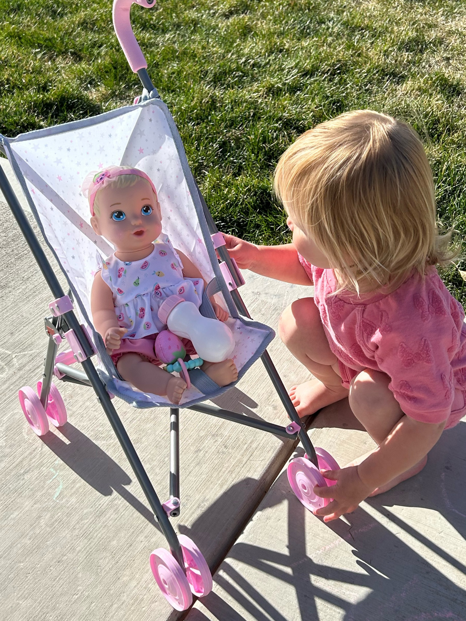 Harper’s new babydoll and stroller! 
