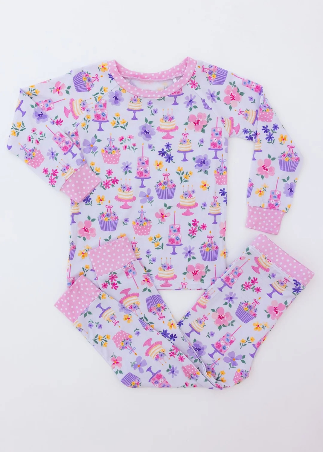 Birthday Bouquets Two-Piece Pajamas | Tiny Jams