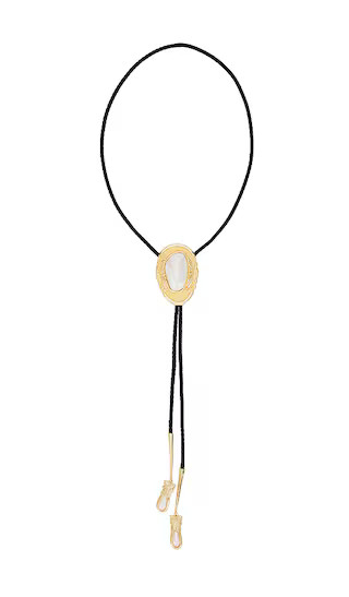 Dolly Bolo Tie Necklace in Pearl & Gold | Revolve Clothing (Global)