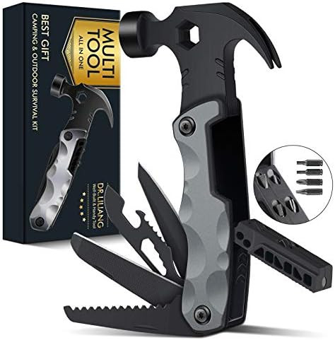 Father's Day Gifts for Dad from Daughter Son Hammer Multitool Camping Accessories, 13 In 1 Pocket... | Amazon (US)