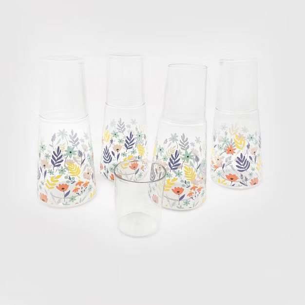 4ct Carafe Set Floral - Bullseye's Playground™ | Target