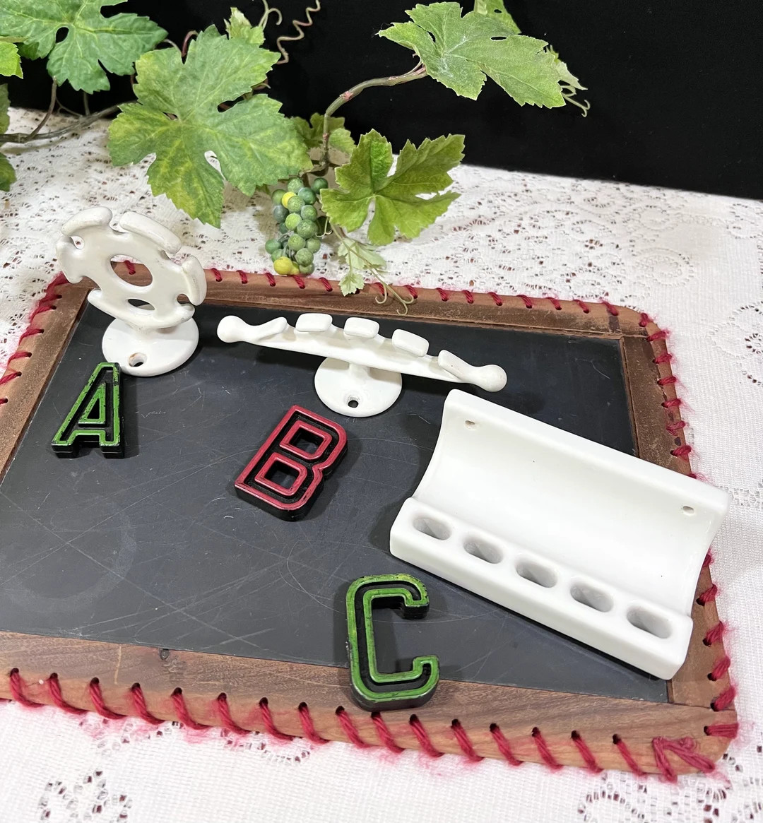 Wall Mount Toothbrush Holders Choice - Antique White Porcelain 1900's to Mid Century Styles - Dis... | Etsy (US)