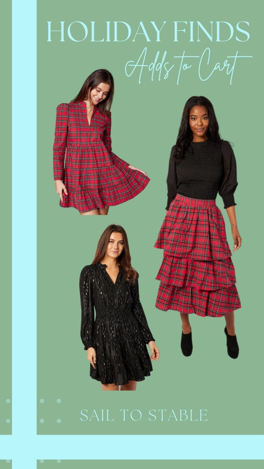 My holiday favorites from Sail to Stable! 

I love the texture and patterns of these unique pieces! 

#HolidayFashion #HolidayFinds #Clothes #Dress #Plaid #Christmas #HolidayOutfits 


#LTKSeasonal #LTKStyleTip #LTKHoliday