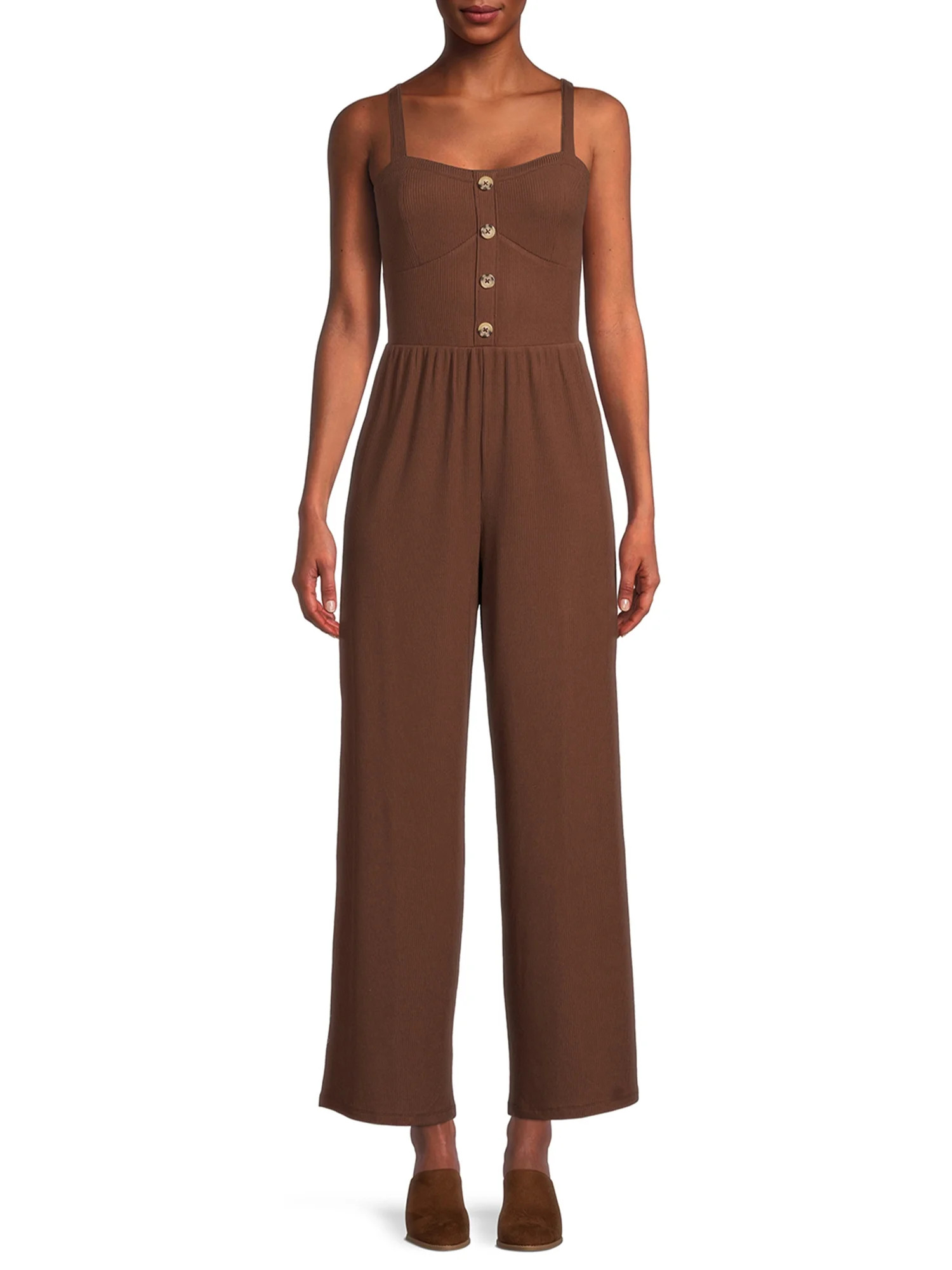 No Boundaries Juniors' Bra Cup Jumpsuit - Walmart.com | Walmart (US)