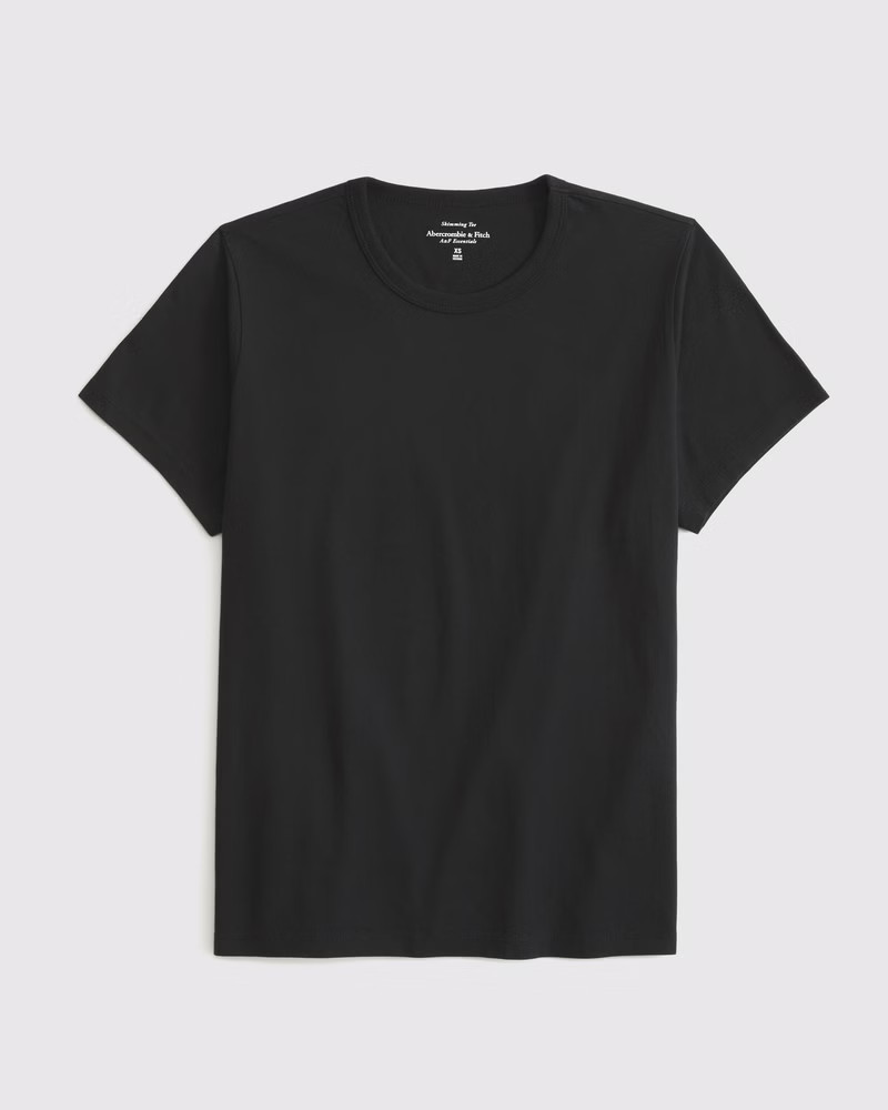 Essential Polished Body-Skimming Tuckable Tee | Abercrombie & Fitch (US)
