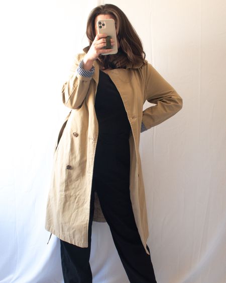Trench coat season is here! This classic khaki trench is a great option that you can find for under $100. Great fit, partially lined. I’m 5’2 and wearing the medium (just have to roll the sleeves)

Linking my elastic waist trouser pants (super comfy! TTS) too 

Spring jacket. Spring outfit. Travel outfit. Classic mom outfit. Capsule wardrobe 

#LTKsalealert #LTKstyletip #LTKfindsunder100