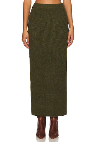 Line & Dot Hart Skirt in Olive from Revolve.com | Revolve Clothing (Global)