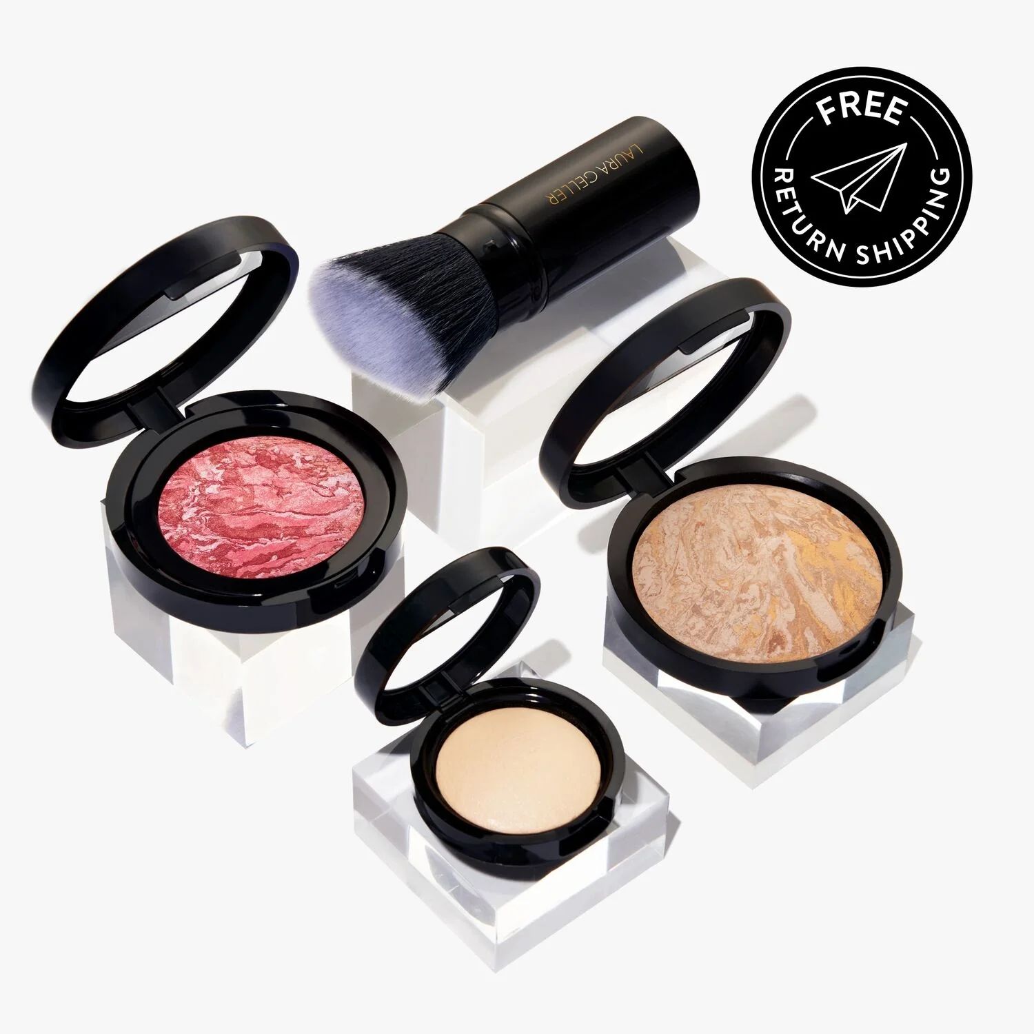 Daily Routine: Natural Finish Full Face Kit (4 PC) | Laura Geller