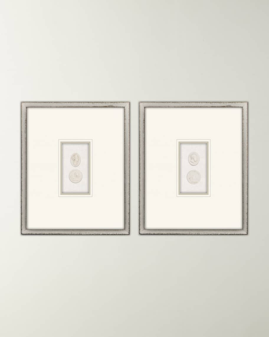 Portrait Intaglio I, Set of 2 | Horchow