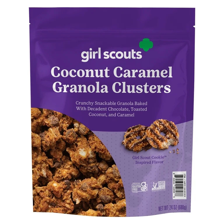 Girl Scouts Granola Coconut Caramel Clusters, 24 Ounce | Walmart (US)